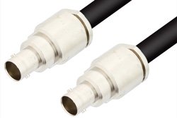 75 Ohm BNC Female to 75 Ohm BNC Female Cable Using 75 Ohm RG6 Coax, RoHS