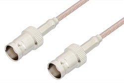 75 Ohm BNC Female to 75 Ohm BNC Female Cable 12 Inch Length Using 75 Ohm RG179 Coax