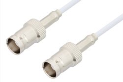 75 Ohm BNC Female to 75 Ohm BNC Female Cable 12 Inch Length Using 75 Ohm RG187 Coax, RoHS