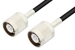 SC Male to SC Male Cable 12 Inch Length Using RG223 Coax
