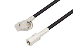 SMA Male Right Angle to SMB Plug Cable Using RG174 Coax