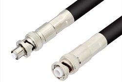 MHV Male to SHV Plug Cable Using RG214 Coax, RoHS