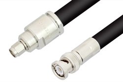 SMA Male to BNC Male Cable 36 Inch Length Using RG214 Coax, RoHS