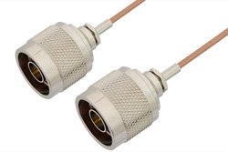 N Male to N Male Cable 36 Inch Length Using RG178 Coax