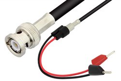 BNC Male to Tip Plug Cable 48 Inch Length Using 75 Ohm RG59 Coax