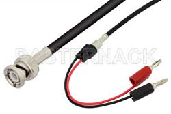 BNC Male to Banana Plug Cable Using RG58 Coax