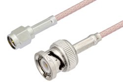 SMA Male to BNC Male Cable 48 Inch Length Using RG316-DS Coax