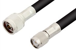 N Male to TNC Male Cable Using RG8 Coax