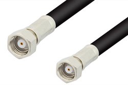 75 Ohm SMC Plug to 75 Ohm SMC Plug Cable Using 75 Ohm RG59 Coax