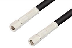 SMC Plug to SMC Plug Cable 24 Inch Length Using RG58 Coax
