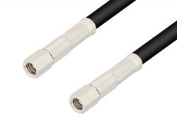 SMC Plug to SMC Plug Cable 24 Inch Length Using RG58 Coax, RoHS