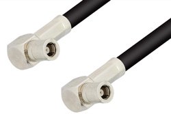 SMB Plug Right Angle to SMB Plug Right Angle Cable 60 Inch Length Using RG58 Coax
