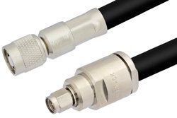 SMA Male to TNC Male Cable 12 Inch Length Using RG8 Coax