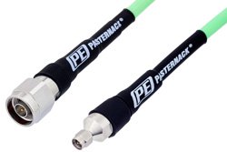 N Male to SMA Male with Reduced Diameter SMA Body Low Loss Test Cable 120 Inch Length Using PE-P300LL Coax, RoHS