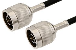 N Male to N Male Cable 60 Inch Length Using RG8X Coax