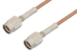 SSMA Male to SSMA Male Cable 12 Inch Length Using RG178 Coax