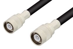 SC Male to SC Male Cable 12 Inch Length Using RG213 Coax, RoHS