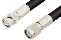 TNC Male to BNC Male Cable Using RG213 Coax, RoHS
