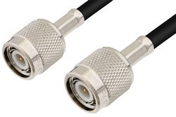 TNC Male to TNC Male Cable 24 Inch Length Using 75 Ohm RG59 Coax, RoHS