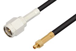 SMA Male to MMCX Plug Cable 60 Inch Length Using RG174 Coax