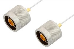 N Male to N Male Cable Using PE-SR047FL Coax, RoHS