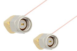 SMA Male Right Angle to SMA Male Right Angle Cable 24 Inch Length Using PE-020SR Coax, RoHS