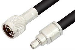 SMA Male to N Male Cable 12 Inch Length Using RG214 Coax