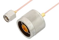 SMA Male to N Male Cable Using PE-047SR Coax