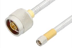 SMA Male to N Male Cable Using PE-SR401FL Coax