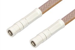 SMB Plug to SMB Plug Cable 48 Inch Length Using RG400 Coax, RoHS