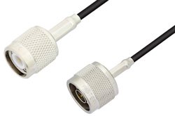 N Male to TNC Male Cable 36 Inch Length Using RG174 Coax