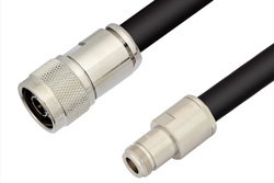 N Male to N Female Cable 24 Inch Length Using RG217 Coax