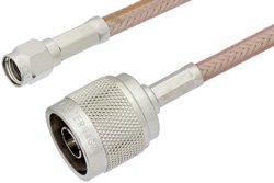 Reverse Polarity SMA Male to N Male Cable Using RG400 Coax