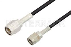 SMA Male to Reverse Polarity SMA Male Cable 48 Inch Length Using RG174 Coax