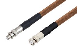 MHV Male to SHV Plug Cable Using RG225 Coax , LF Solder