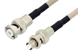 MHV Male to SHV Plug Cable 48 Inch Length Using RG141 Coax