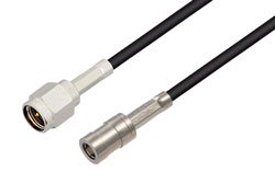 SMA Male to SMB Plug Cable 24 Inch Length Using PE-B100 Coax