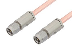 3.5mm Male to 3.5mm Male Cable 18 Inch Length Using RG402 Coax, LF Solder, RoHS