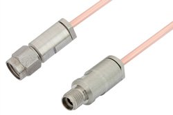 3.5mm Male to 3.5mm Female Cable 36 Inch Length Using RG405 Coax, RoHS