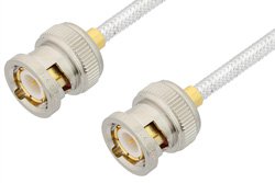 BNC Male to BNC Male Cable Using PE-SR402FL Coax, RoHS