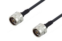 N Male to N Male Cable 12 Inch Length Using PE-C200 Coax
