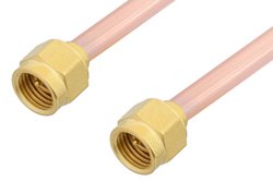 2.92mm Male to 2.92mm Male Cable 18 Inch Length Using RG402 Coax, RoHS