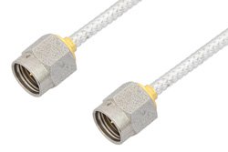 2.92mm Male to 2.92mm Male Cable 12 Inch Length Using PE-SR405FL Coax