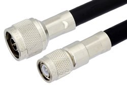 N Male to TNC Male Cable Using PE-C400 Coax