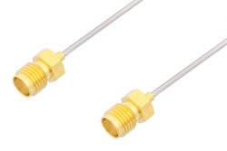 SMA Female to SMA Female Cable Using PE-SR047AL Coax