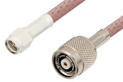 SMA Male to Reverse Polarity TNC Male Cable Using RG142 Coax, RoHS