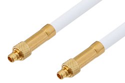 MMCX Plug to MMCX Plug Cable 12 Inch Length Using RG188 Coax, RoHS