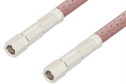 SMC Plug to SMC Plug Cable 24 Inch Length Using RG142 Coax
