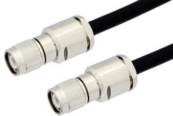 TNC Male to TNC Male Cable 12 Inch Length Using PE-C300 Coax