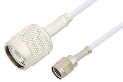 Reverse Polarity SMA Male to TNC Male Cable Using RG188 Coax, RoHS
